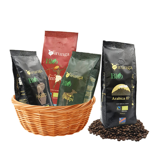 Pack Café Virunga XL (Moulu/Grains) 4 X 250 g