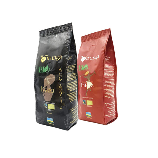 Pack Café Virunga Biraryoshe (Moulu/Grains) 2 x 250 g